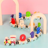 Wooden Magnetic Number Train Set 0-10 Number Early Educational Learning Montessori Toys For Childrens Christmas Gifts