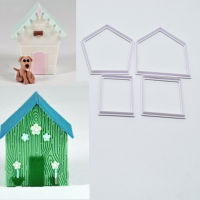 [In stock]4PCS บ้านกรงสุนัข เค้ก fondant พิมพ์ตัดคุกกี้บิสกิตแม่พิมพ์ เครื่องมืออบ