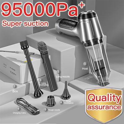【hot】▨  95000Pa Car Cleaner Wet Dry Cordless Handheld for Cars