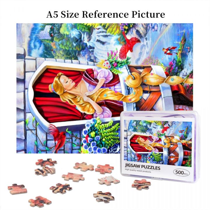 raiponce-wooden-jigsaw-puzzle-500-pieces-educational-toy-painting-art-decor-decompression-toys-500pcs