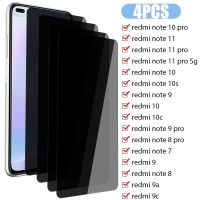 4PCS Anti spy Screen Protector For Redmi K60 Pro A1 Plus 10C 9C Privacy Protective Glass For Redmi Note 12 11 10 9 Pro Plus 5G