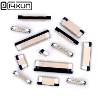 2pcs 0.5mm 1.0mm Vertical patch with Lock FPC FFC Flat Cable Connector Socket 4P 6P 8P 10P 12P 14P 16P 15P 18P 20P 22P 24P 30P