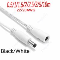 LED Strip Cable DC Cable 0.5/1/2/3/5/10m 5.5mm 2.1mm 5V 12V 3A 5A Female Male Jack Power Cord for Power Adapter CCTV Camera  Wires Leads Adapters