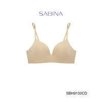 SABINA BRALESS เสื้อชั้นใน รุ่น SOFT DOOMM (ไร้โครง) รหัส SBH9100CD สีเนื้อเข้ม