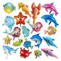 【CC】 Sea Foil Balloons Crab Seahorse Birthday Baby Shower Decorations Kids