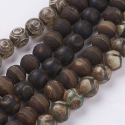5Strand Natural Agate Beads Strands Dyed Round Mixed Color 10mm in