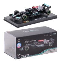 โมเดลรถยนต์ โมเดลรถเหล็ก AMG 2021 W12 E โมเดลรถยนต์จําลอง 44 Lewis Hamilton F1 สเกล 1:43