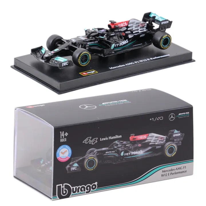 Bburago 1:43 Mercedes AMG 2021 W12 E Performance #44 Lewis Hamilton ...