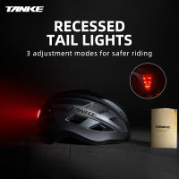 TANKE เบา LED หมวกกันน็อคขี่จักรยานผู้ชายผู้หญิงหมวกกันน็อคจักรยาน MTB ถนนหมวกกันน็อคจักรยานเสือภูเขาสำหรับขี่อุปกรณ์จักรยาน250กรัม