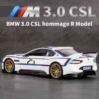 1:24 BMW CSL ล้อแม็กติดตามรถแข่งรุ่น D Iecast โลหะรถของเล่นกีฬารุ่นจำลองเสียงและแสงคอลเลกชันเด็กของขวัญ