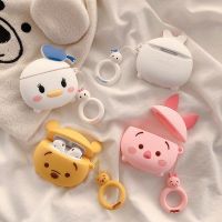 Cute cartoon airpods Pro case apple wireless headset bluetooth silicone two-thirds generation set of female money ins