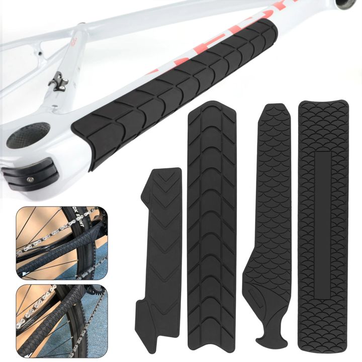 Silicone Bike Chain Protector Bicycle Frame Chainstay Pad Scratch ...