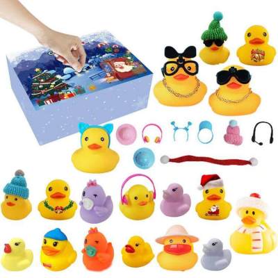 Rubber Duck Christmas Decoration Car Christmas Rubber Duck Dashboard Ornament Fun Decorative Yellow Duck Car Dashboard Decoration Accessories Christmas Gift suitable
