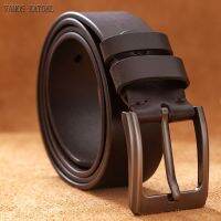 ✑  VAMOS KATOAL Leather Belts Men Jeans Cowskin Business Cowboy waistband