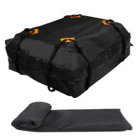 Oxford Cloth Car Roof Bag Outdoor Luggage Storage Cargo Carrier Top Rack Large Capacity Camping Travel Waterproof Foldable Mat