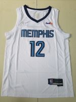 เสื้อบาสเก็ตบอลสำหรับผู้ชาย Ja Morant Memphis Grizzlies 2022-23 75th Anniversary White Swingman Authentic Jersey