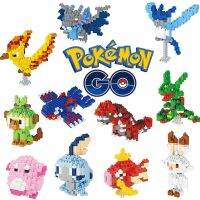 【CW】 Pokemon building blocks mini building assembled anime figures Charizard animal model mini action figures toys kids birthday gift