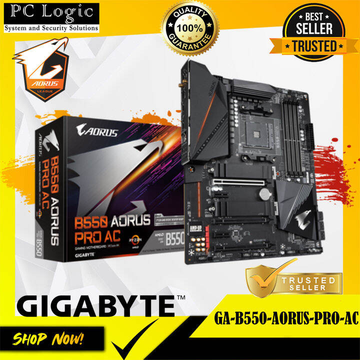 GIGABYTE B550 AORUS PRO AC 12+2 Phase VRM LAN WIFI ATX motherboard ...