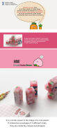 [Pinkfoot] Good quality peach eraser 36EA/1pack