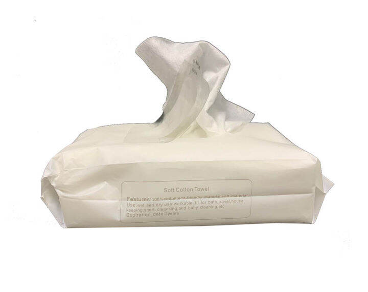 Disposable Facial Wipe (Dry & Wet Usage) Lazada