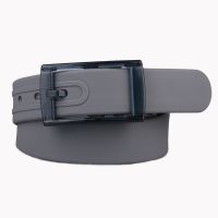 Eco-Friendly Plastic Belt Candy Color Uni Silicone Rubber Belts Male Female Jeans Leather Strap Fashion Accessories