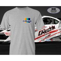 （พร้อมส่ง）T-shirt  เสื้อยืด RACING เสื้อซิ่ง [เทา] [GREDDY]