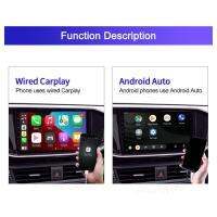 อะแดปเตอร์แบบมีสายสำหรับ CarPlay รองรับผู้ช่วยด้วยเสียงแฮนด์ฟรีเพื่อความปลอดภัยในการขับขี่