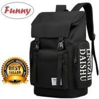 Funny.Shop ความจุสูงกระเป๋าเป้ผู้ชาย Backpack กระเป๋าเป้สะพายหลังผู้ชาย กันน้ำได้กระเป๋าเป้ เป้แฟชั่นสุดฮิต กระเป๋าเดินทาง แบคแพ็ค BAG