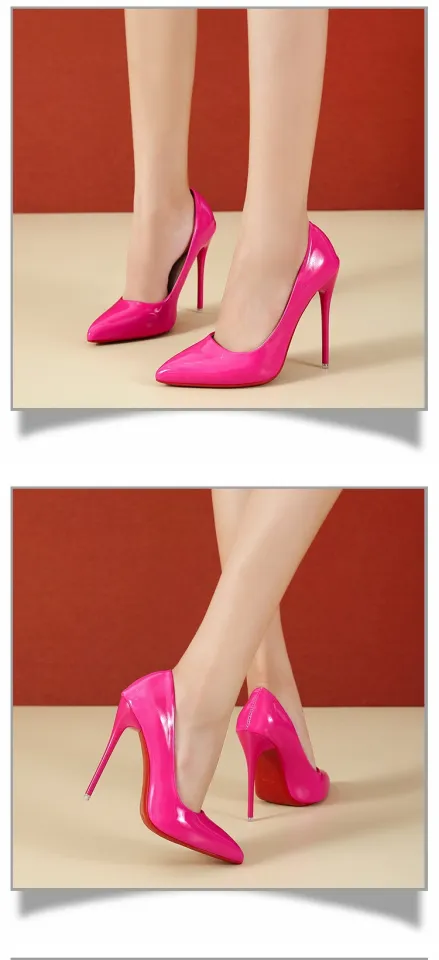 Women Shoes Red Sole High Heels Sexy Pointed Toe 12cm Pumps