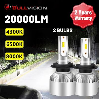 H7 LED Headlight Bulbs 20000LM H4 H1 H11 H8 H9 9005 9006 HB3 HB4 4300K 6500K 8000K CSP Chips Fog Light Mini Size 90W High Power