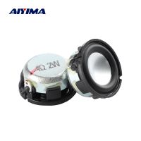 Aiyima 2ชิ้น1นิ้ว4 8โอห์ม2W ลำโพงฟูลเรนจ์ลำโพงนีโอดิเมียมขนาดเล็ก DIY ลำโพงบลูทูธกลมบางเฉียบ24 23มม.