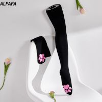 [Kawaii Lolita Accessories Thigh High Socks Women Harajuku Stockings Female Lingerie 3D Cat Claw Long Socks Y2K Goth Emo Scene,Womens cute thigh high socks womens underwear socks Harajuku stockings 3D cat claw socks emoji Y2K,]