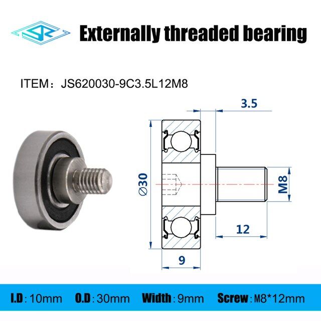 ผู้ผลิตจะต้องเตรียมแบริ่งด้ายภายนอก-js620030-9c3-5l12m8รอกสกรูและรอกคู่มือด้ายภายนอก