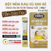 Bột nêm Nấm Bào Ngư Phô Mai dành cho bé ăn dặm VABY Hộp 48g