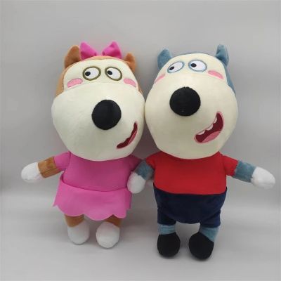 30cm Anime Wolfoo Cartoon Plushie Lucy Soft Stuffed Dolls Children Kids Boys Fans Gifts