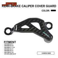 Funparts รถจักรยานยนต์ด้านหลังเบรค Caliper Cover Guard คาร์บอนไฟเบอร์สำหรับ CR125R-250R CRF 150R 250R 450R 450RX 450X