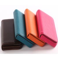 hot！【DT】▤✶  1Pc Pu Leather ID Card Holder Color Bank Credit Slot Wallet Men Business Cover