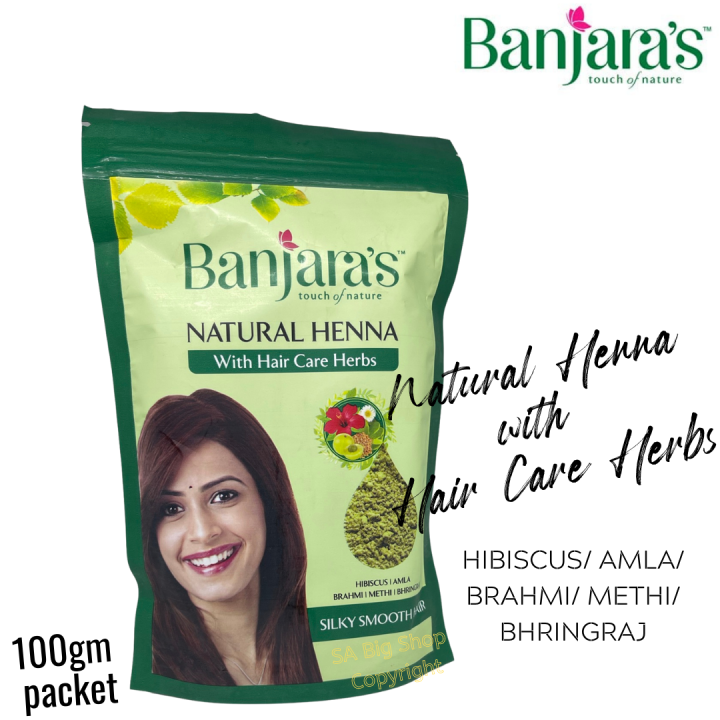 Banjara's Natural Henna Powder 100gm Lazada