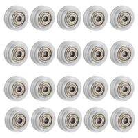 20Pcs 3D Printer Clear Polycarbonate Wheel Plastic Pulley Linear Bearing For Creality CR 10 S5 Ender 3 Pro Printer