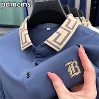 New 2023 Summer Mens Polo Shirt Lapel Embroidery T-Shirt For Men Korean Luxury Brand Ropa Mens Clothing Business Short Sleeve Towels