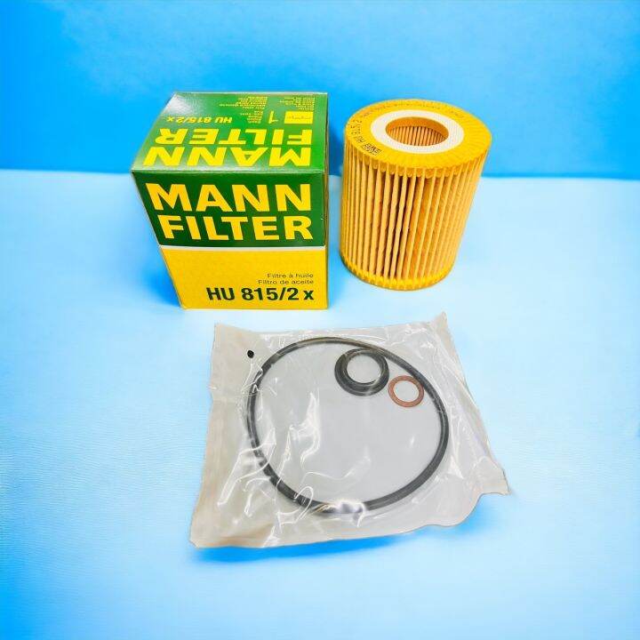 กรองน้ำมันเครื่อง-กรองเครื่อง-ยี่ห้อ-mann-filter-hu815-2x-สำหรับ-bmw-เครื่อง-n42-n46