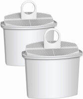 AQUA CREST TÜV SÜD Certified KWF2 Coffee Water Filter, Compatible with Braun Brita KWF2, 3105, 3107, 3112, 3116, KF600, KF580, KF510, KF190, KF180, KF157, KF150, KF145, KFT16 (Pack of 2)