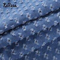 ReRosa Womens 2022 Diamond-shaped Suede Design Skinny High-rise Buttoned Jeans