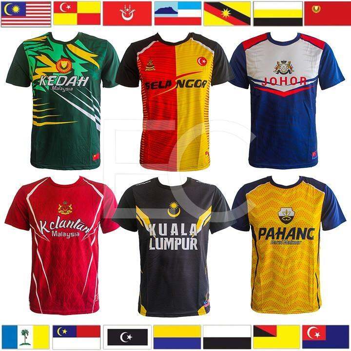 (HARGA BOOM) Baju Jersey NEGERI SELANGOR KUALA LUMPUR JOHOR PENANG ...