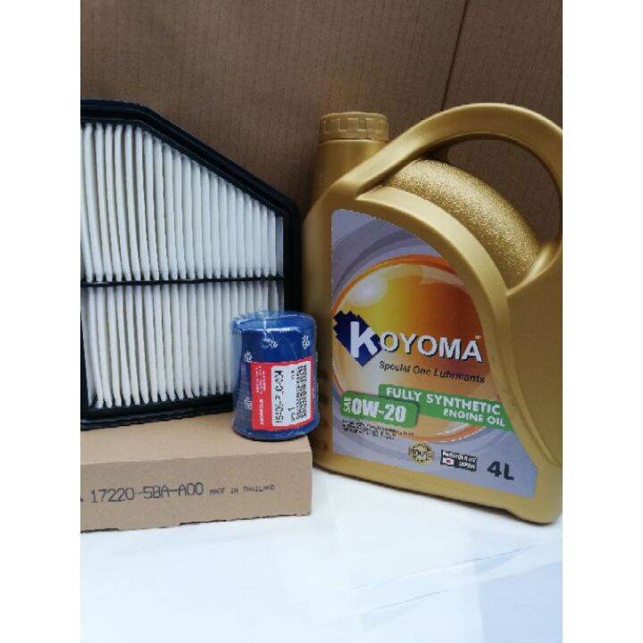 HONDA CIVIC 1.8 TEA 2017y AIR FILTER + OIL FILTER + KOYOMA 0W20 FULLY