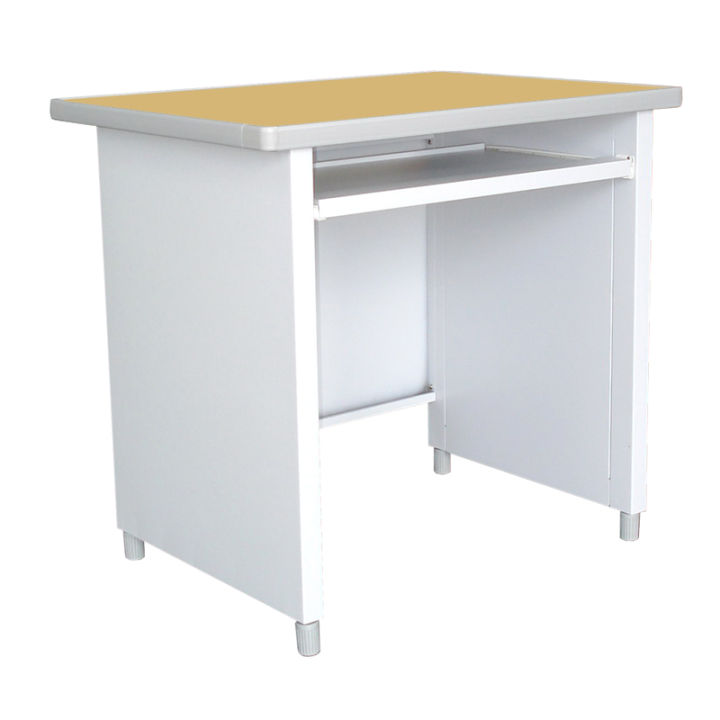 luckyworld-โต๊ะคอมพิวเตอร์-หน้าโต๊ะพีวีซีลายไม้-รุ่น-kcp-590c-tg-สีเทาทราย