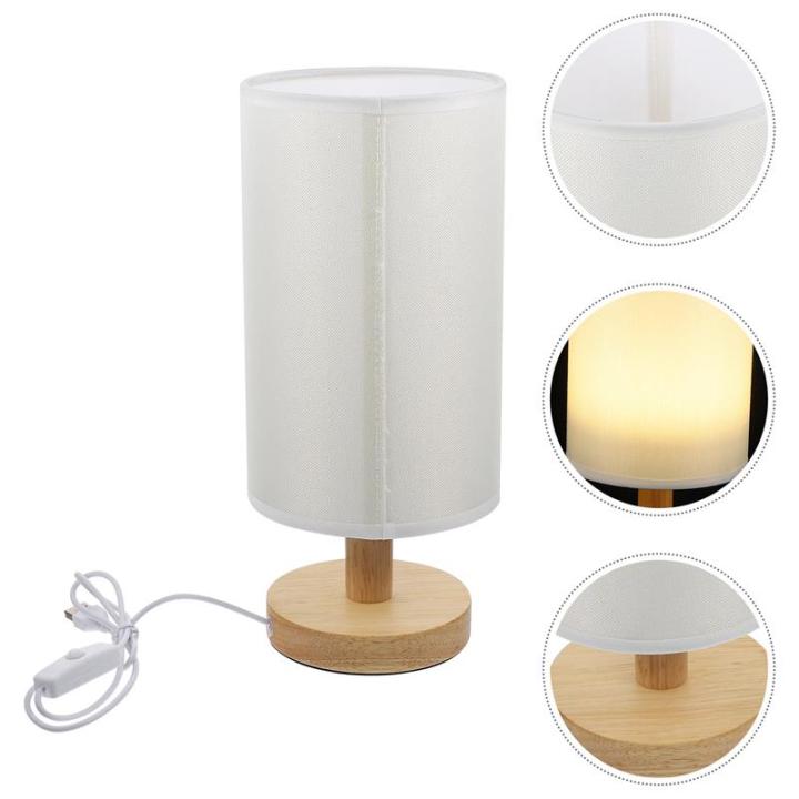 โป๊ะผ้าโคมไฟญี่ปุ่นโคมไฟ-usb-บนโต๊ะทั้งหมดห้องนั่งเล่นโคมไปตั้งโต๊ะ