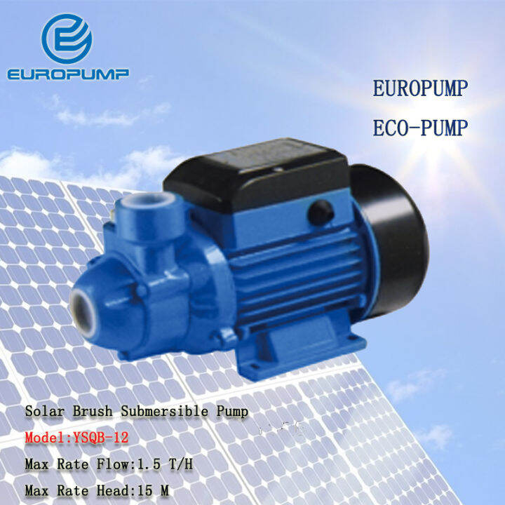 EUROPUMP MODEL(YSQB12) Free Shipping 15m lift 12v DC submersible solar