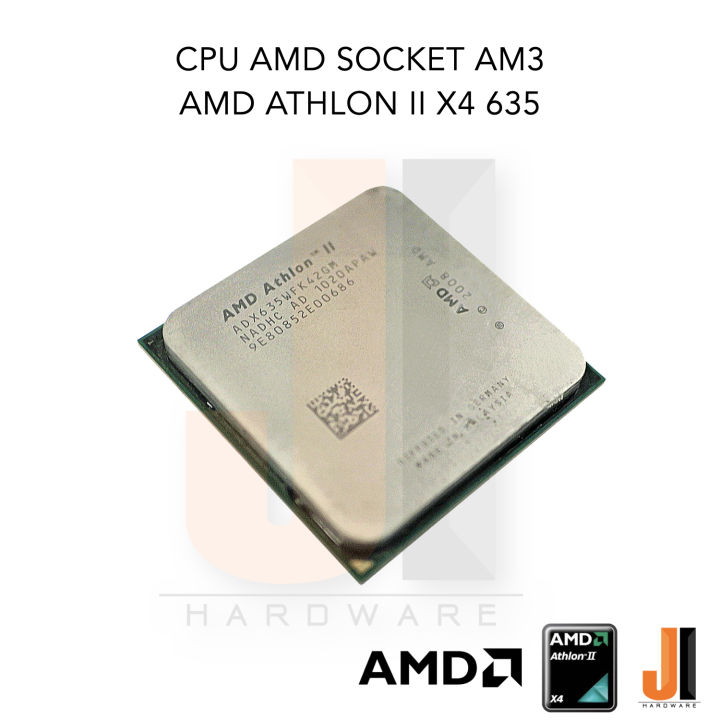 cpu-amd-athlon-ii-x4-635-4-cores-4-threads-2-9-ghz-2-mb-l2-cache-95-watts-tdp-no-fan-socket-am3-สินค้ามือสองสภาพดีมีการรับประกัน