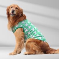 Big Dog Clothes Summer Vest Anti-hair Loss Pet Clothing Printed Puppy Summer Clothes Suitable For Small  Medium and Large Dogs Clothing Shoes Accessor